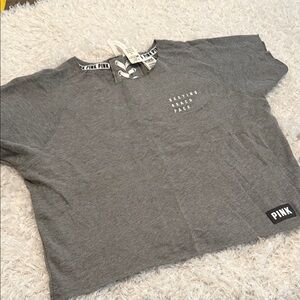 PINK Victoria's Secret Charcoal top NWT Size small